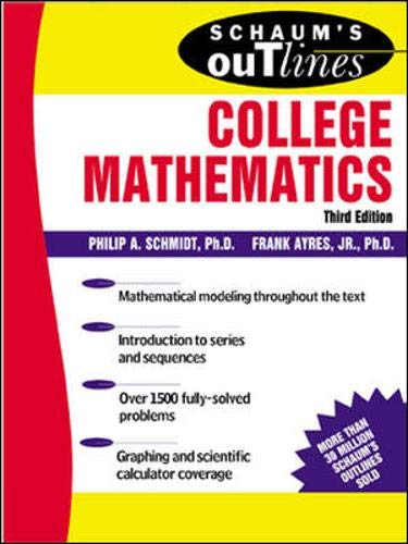 Beispielbild fr Schaum's Outline of College Mathematics (Schaum's Outline Series) zum Verkauf von Wonder Book