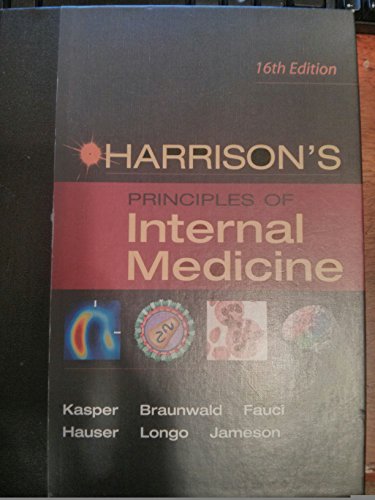 HARRISON'S PRINCIPLE of INTERNAL MEDICINE. 16th EDITION