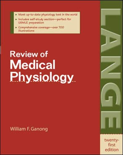 Beispielbild fr Review of Medical Physiology zum Verkauf von Better World Books