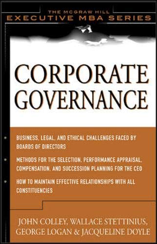 9780071403467: Corporate Governance (The McGraw-Hill Executive MBA Series)