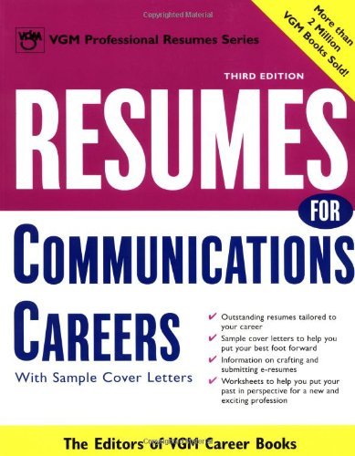 Stock image for Resumes for Communications Careers for sale by Wonder Book