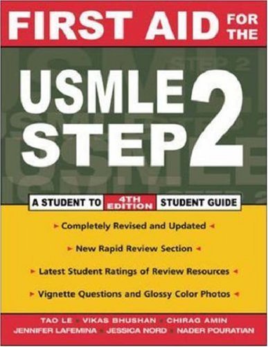 Beispielbild fr First Aid for the USMLE Step 2 (First Aid Series) A Student to Student Guide 4th Edition zum Verkauf von Wonder Book