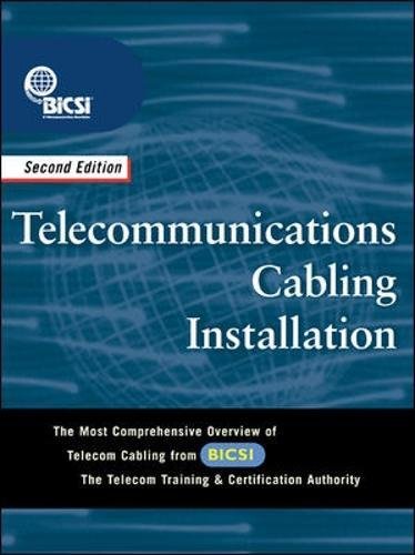 Beispielbild fr Telecommunications Cabling Installation zum Verkauf von HPB-Red