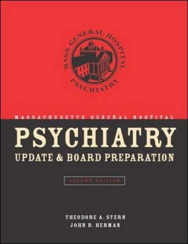 Imagen de archivo de Massachusetts General Hospital Psychiatry Update and Board Preparation a la venta por Better World Books