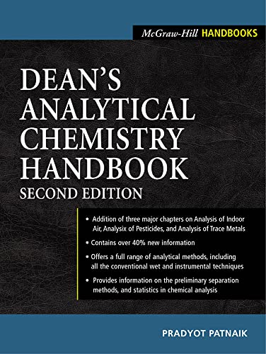 Stock image for Dean's Analytical Chemistry Handbook for sale by Better World Books