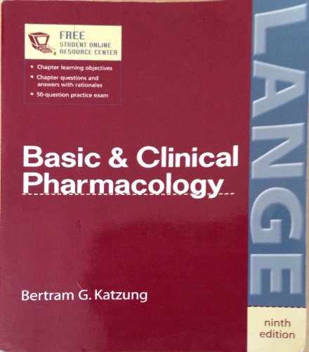 Beispielbild fr Basic & Clinical Pharmacology, Ninth Edition zum Verkauf von Wonder Book