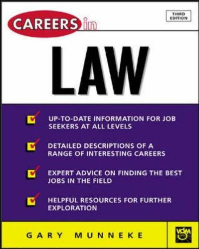 9780071411455: Careers in Law (Careers in...Series)
