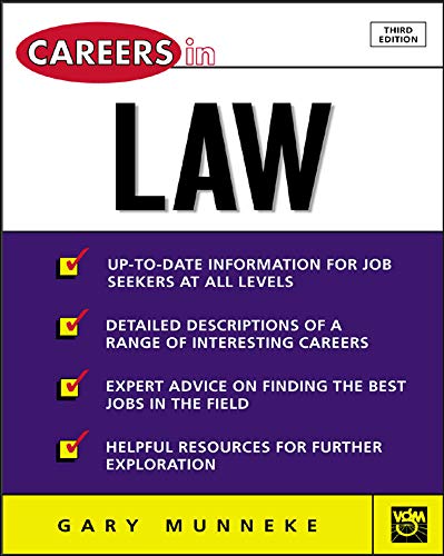 Stock image for Careers in Law for sale by Better World Books