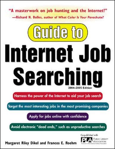 Beispielbild fr Guide to Internet Job Searching 2004-2005 zum Verkauf von Anderson Book