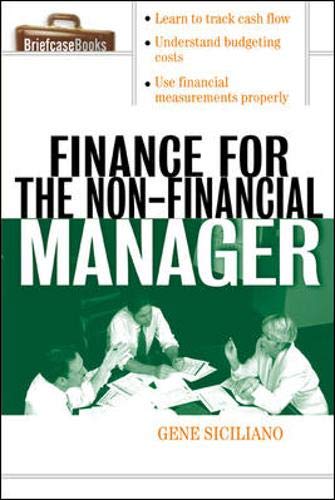 Beispielbild fr Finance for Non-Financial Managers (Briefcase Books Series) zum Verkauf von SecondSale