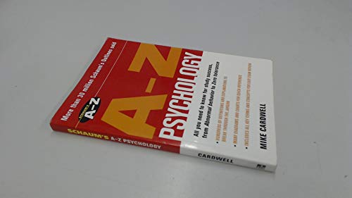 Beispielbild fr Schaum's A-Z Psychology zum Verkauf von Better World Books