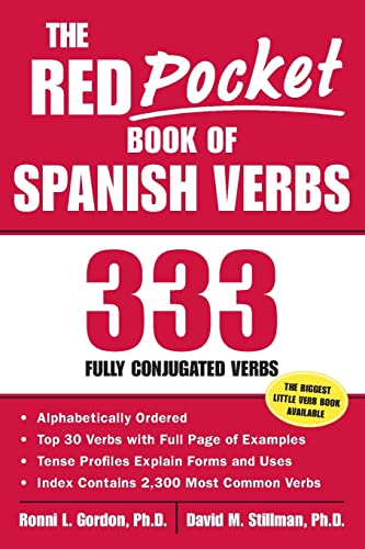 Stock image for The Red Pocket Book of Spanish Verbs : 333 Fully Conjugated Verbs for sale by Jenson Books Inc