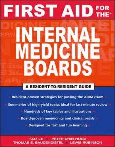 First Aid for the Internal Medicine Boards