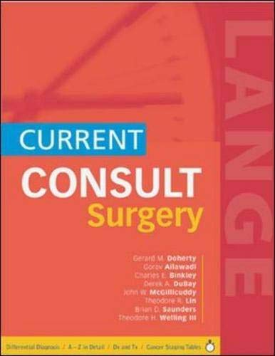 Stock image for CURRENT CONSULT Surgery (Current Consult Series) for sale by HPB-Red