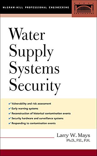 9780071425315: Water Supply Systems Security (MECHANICAL ENGINEERING)