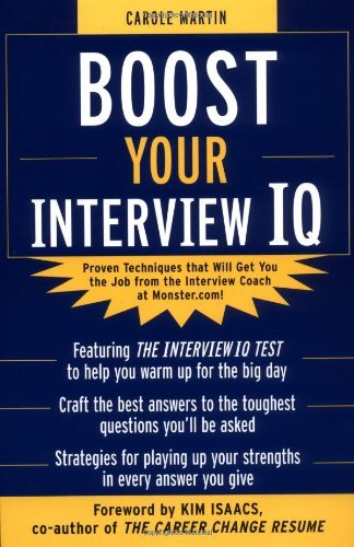 Imagen de archivo de Boost Your Interview IQ a la venta por SecondSale