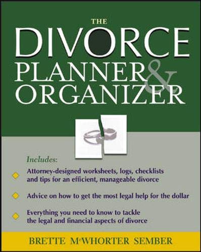 Stock image for The Divorce Organizer and Planner for sale by Better World Books