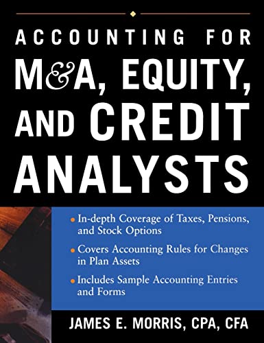 9780071429696: Accounting for M&A, Credit, & Equity Analysts (PROFESSIONAL FINANCE & INVESTM)