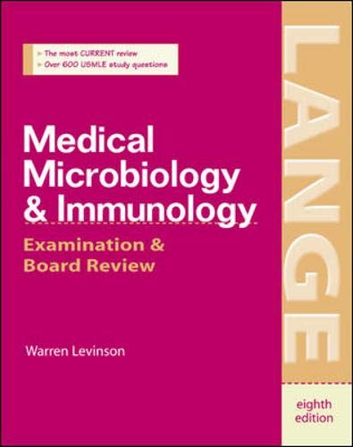 Beispielbild fr Medical Microbiology and Immunology : Examination and Board Review zum Verkauf von Better World Books