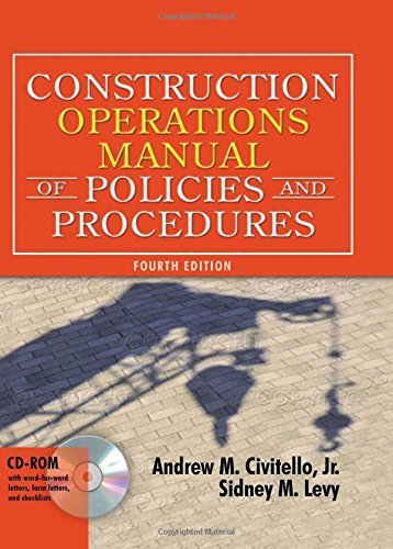 Imagen de archivo de Construction Operations Manual Of Policies And Procedures a la venta por Sharehousegoods