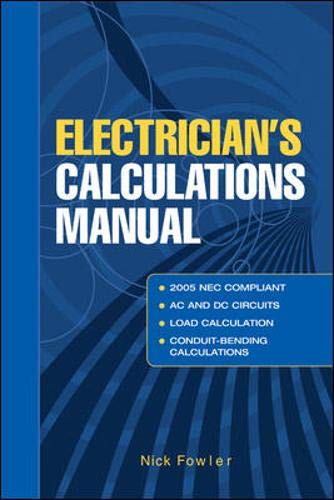 Beispielbild fr Electricians Calculations Manual zum Verkauf von Green Street Books