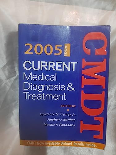 Imagen de archivo de Current Medical Diagnosis and Treatment 2005 a la venta por Better World Books