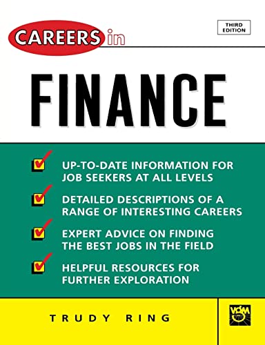 Stock image for Careers in Finance for sale by Better World Books: West