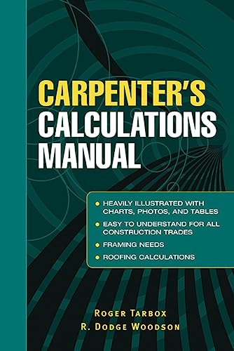 Stock image for Carpenter's Calculations Manual for sale by Better World Books