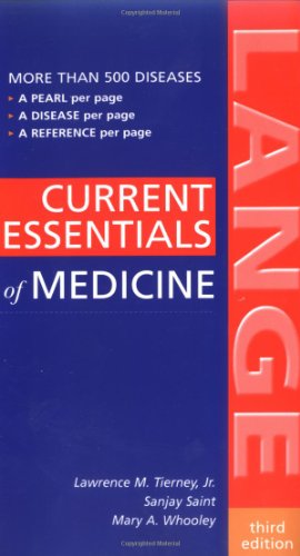 Beispielbild fr CURRENT Essentials of Medicine, Third Edition (LANGE CURRENT Essentials) zum Verkauf von Wonder Book
