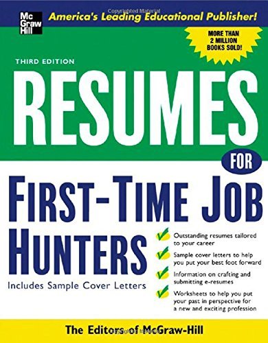 Stock image for Resumes for First Time Job Hunters for sale by Better World Books
