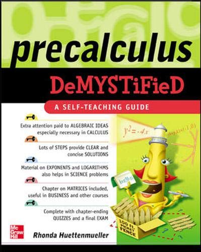 9780071439275: Precalculus Demystified