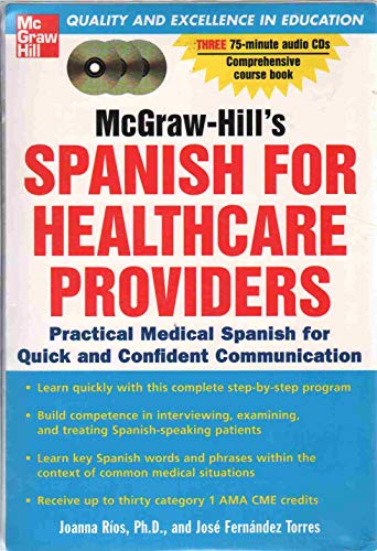 9780071439800: McGraw-Hill's Spanish for Healthcare Providers (Book + 3CDs)
