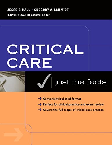 Stock image for Critical Care: Just the Facts: Just The Facts for sale by Goodwill Books