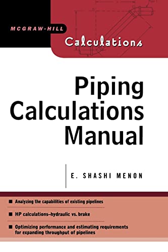 Stock image for Piping Calculations Manual (McGraw-Hill Calculations) for sale by BooksRun