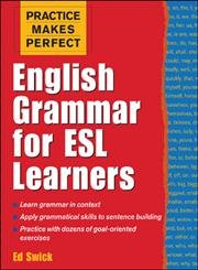 Stock image for English Grammar for ESL Learners for sale by Better World Books