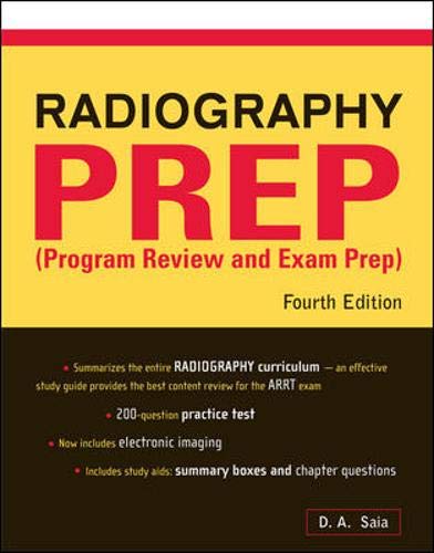 Imagen de archivo de Radiography PREP Program Review And Exam Preparation a la venta por Goodwill Books