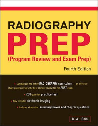 Stock image for Radiography PREP : Program Review and Exam Prep for sale by Better World Books