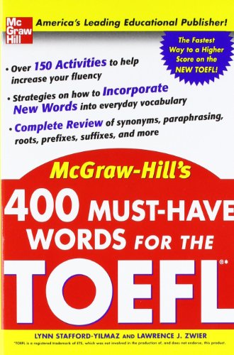 Beispielbild fr 400 Must-Have Words for the TOEFL zum Verkauf von Better World Books