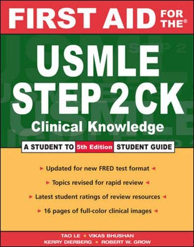 Beispielbild fr First Aid for the USMLE Step 2 CK zum Verkauf von Better World Books