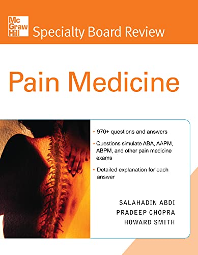 9780071443449: McGraw-Hill Specialty Board Review Pain Medicine