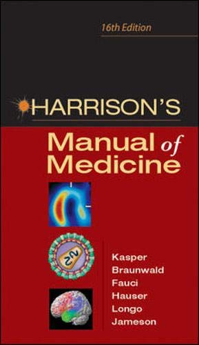 Beispielbild fr Harrison's Manual of Medicine: 16th Edition zum Verkauf von SecondSale