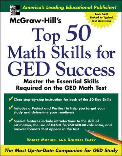9780071445221: McGraw -Hill's Top 50 Math Skills For GED Success