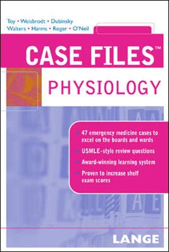 Beispielbild fr Case Files Physiology (Lange Case Files) zum Verkauf von Ergodebooks