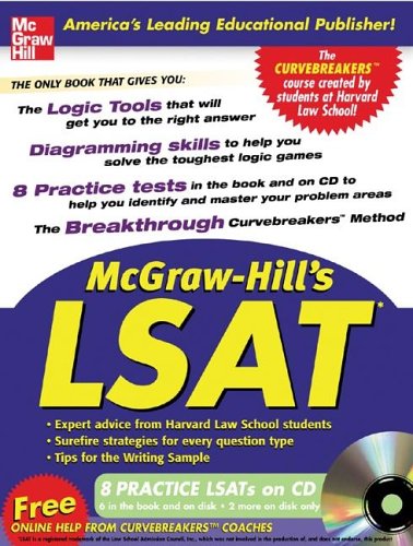 9780071448048: McGraw-Hill's LSAT with Cd-Rom