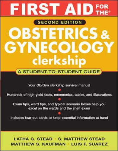 Beispielbild fr First Aid for the Obstetrics and Gynecology Clerkship zum Verkauf von Better World Books