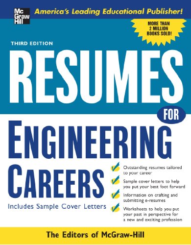 Beispielbild fr Resumes for Engineering Careers zum Verkauf von Better World Books