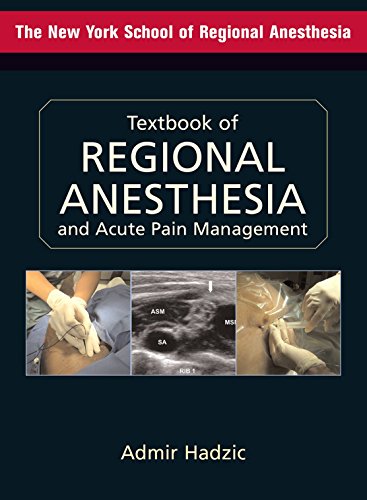 Stock image for Textbook of Regional Anesthesia and Acute Pain Management (Hadzic, Textbook of Regional Anesthesia and Acute Pain Management) for sale by SecondSale