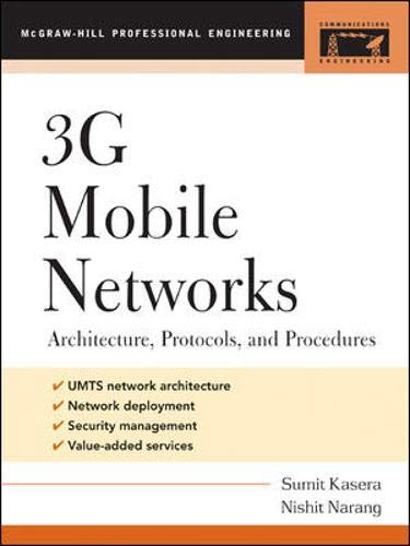 Beispielbild fr 3G Mobile Networks : Architecture, Protocols, and Procedures zum Verkauf von Better World Books