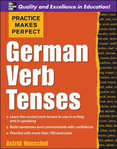 Beispielbild fr German Verb Tenses zum Verkauf von Better World Books