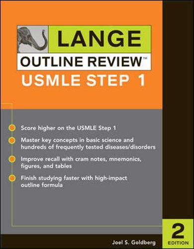 Stock image for Lange Outline Review: USMLE Step 1, Second Edition (LANGE Reviews USMLE) for sale by HPB-Red